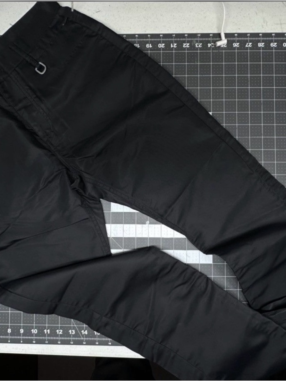 1017 ALYX 9SM Black nylon pants with D‑Ring Detail